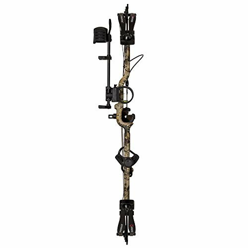 Compound bow with camouflage design and accessories