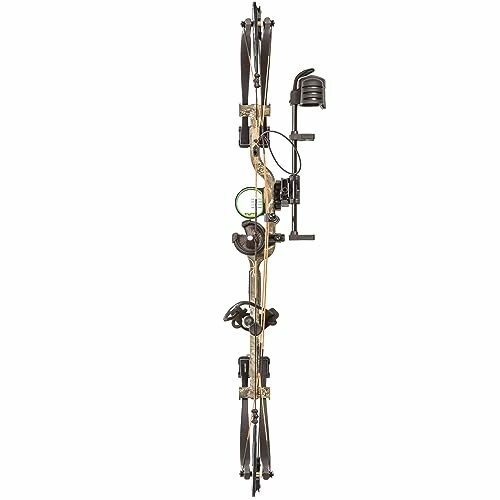 Compound bow with attached accessories for hunting