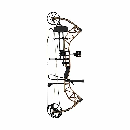 Side view of a compound bow