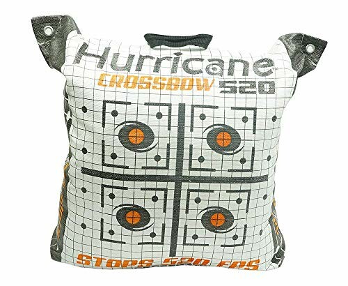 Hurricane Crossbow 320 target bag with grid and bullseye design.